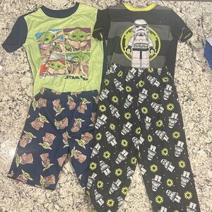 Star Wars Kids Pajama Set - Lime Green and Black